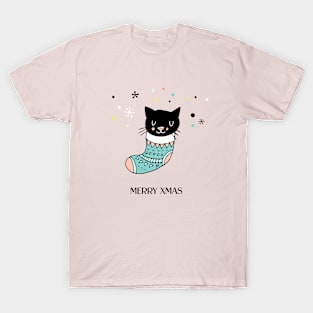 Xmas Doodle - Kitty T-Shirt